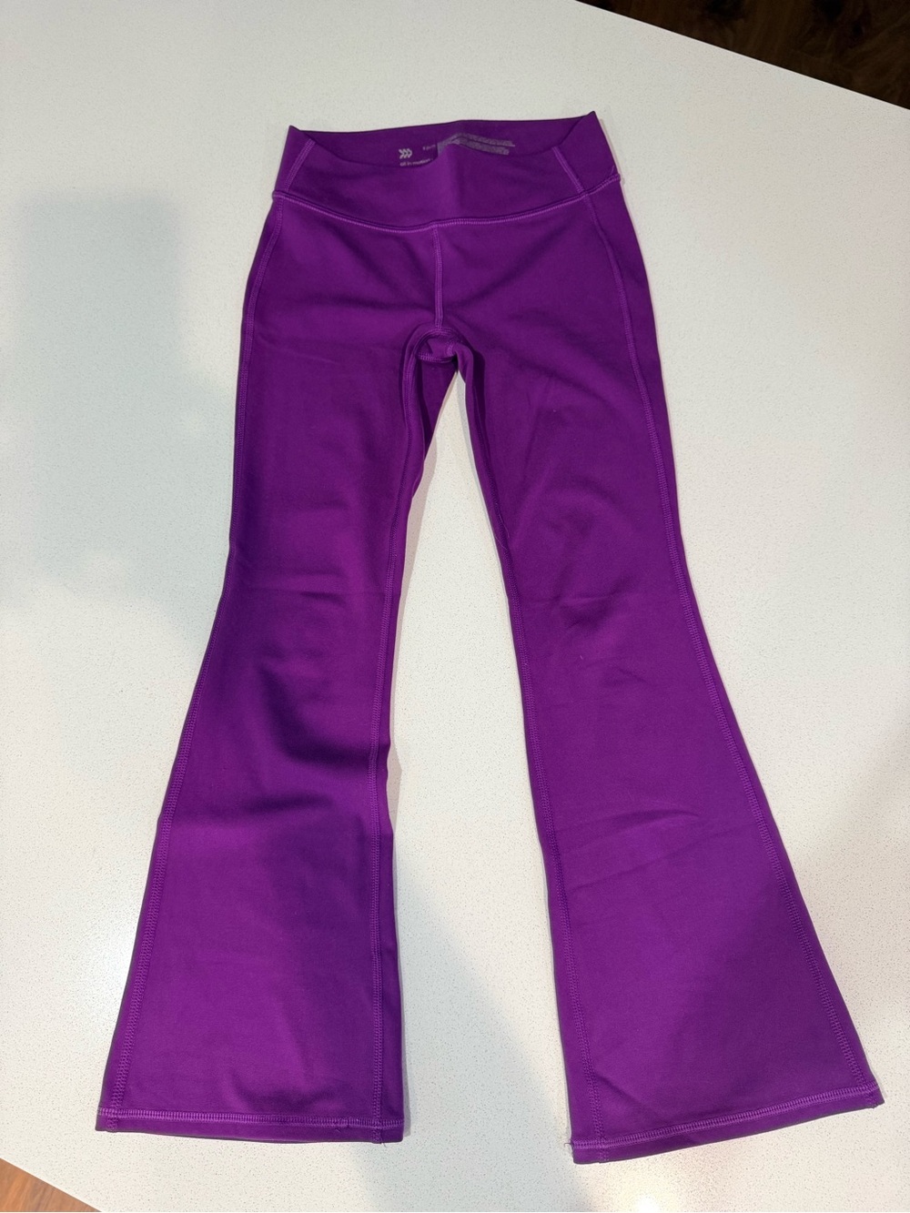 All in Motion Girls Purple Flared Kids Leggings